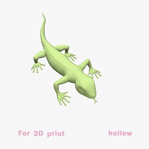 3D lizard model