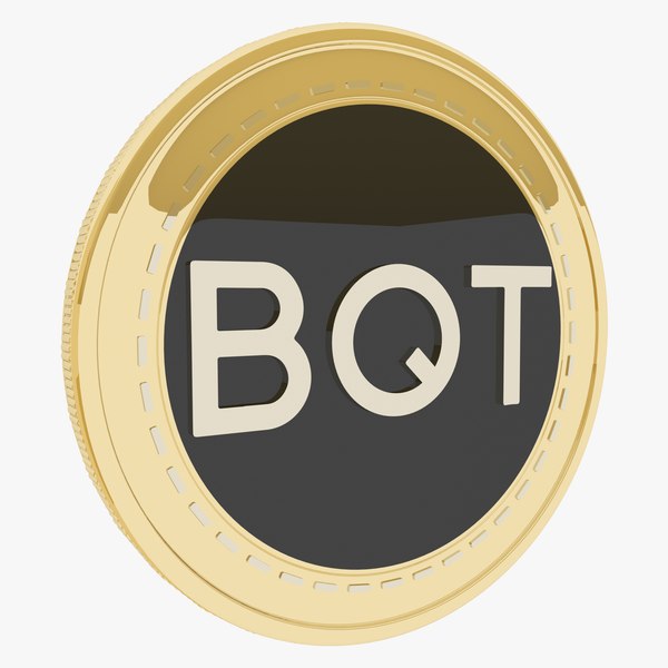 3D BQT Cryptocurrency Gold Coin