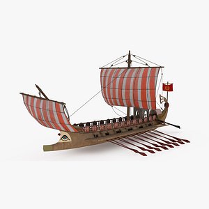 Ancient Roman Bireme 3D model