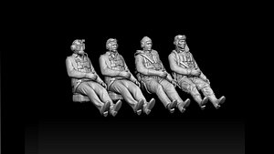 pilots ww2 3D model