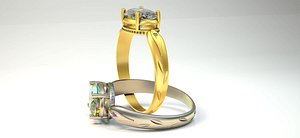 3D wedding ring beautifull women