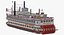 Wheeled Steamboat Belle of Louisville Rigged