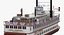 Wheeled Steamboat Belle of Louisville Rigged