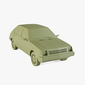3D Mitsubishi Colt 1978 model