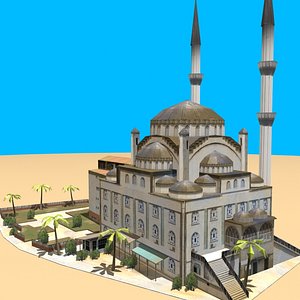 arab mosque environments 3d model