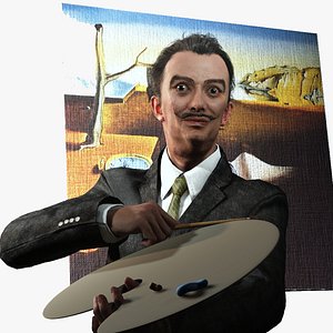 Salvador Dali 3D model