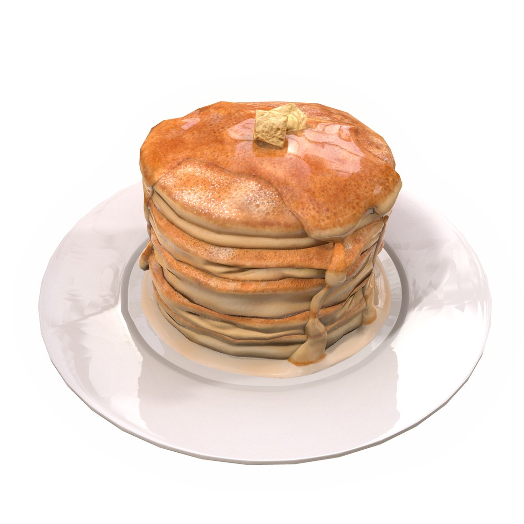 Pancake 3D Model TurboSquid 2036642