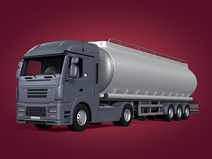 3D fuel truck model