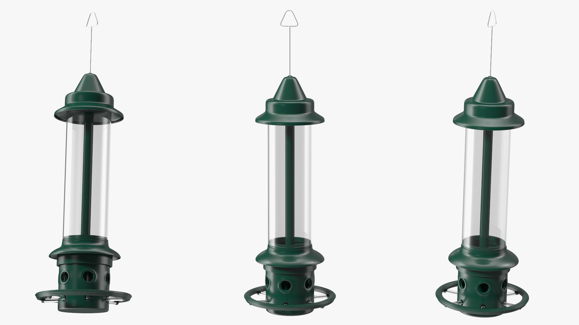 Modern Squirrel Proof Bird Feeder 3D model preview