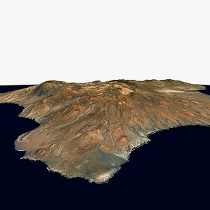3D Santo Antao Island Republic of Cape Verde