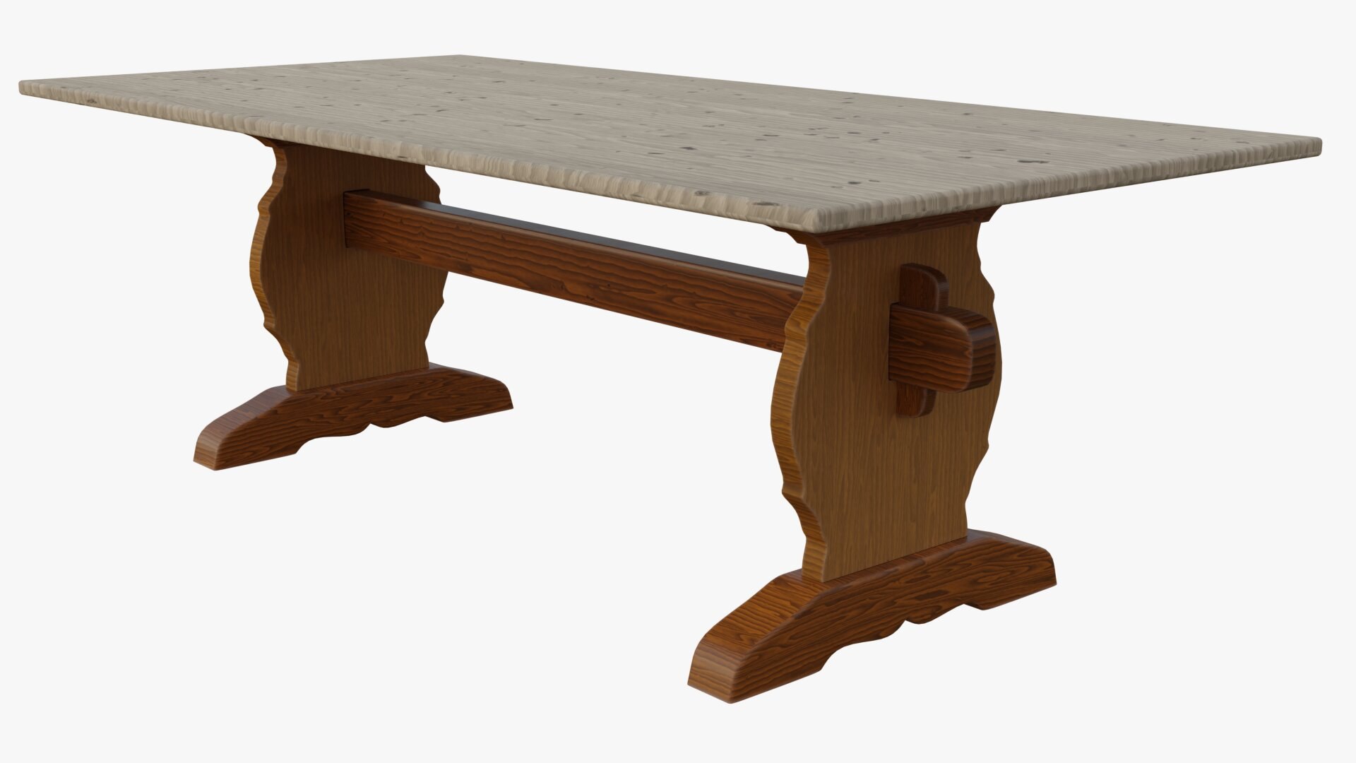 Trestle table model https://p.turbosquid.com/ts-thumb/Ca/KS56qG/JX/0002/jpg/1625312892/1920x1080/fit_q87/0e59968904c659dbc81438a1d0283ca92c7c6fcd/0002.jpg