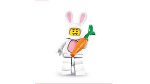 Lego Bunny Suit Guy - Rigged Minifigure - 8831-3
