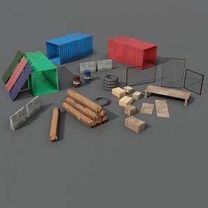 3D FPS Game Assets - Game Ready - PBR