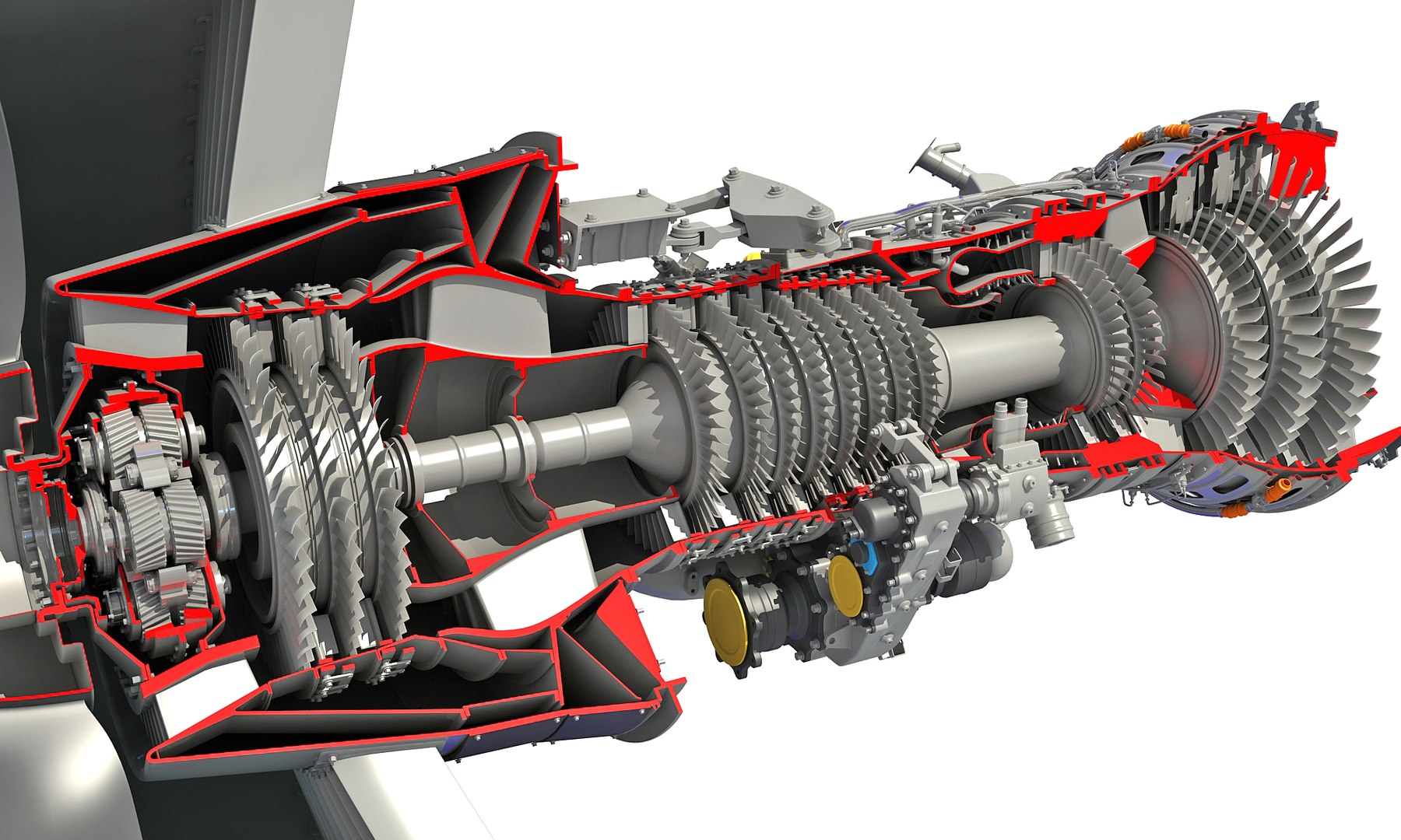 3D geared turbofan engine cutaway https://p.turbosquid.com/ts-thumb/Ca/W64PeS/crvgESDR/cutawayturbofanengine_13/jpg/1573592236/1920x1080/fit_q87/784faeddf18acd2850974704442be6a42c740b9c/cutawayturbofanengine_13.jpg