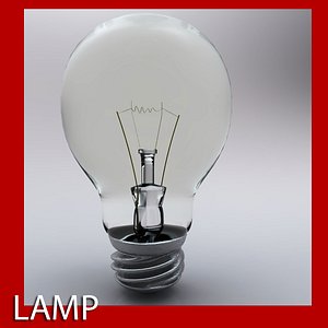 3d light bulb