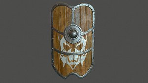 3d wooden shield