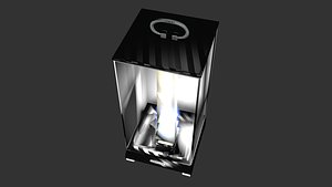 Portable designer lamp black