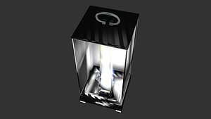 Portable designer lamp black
