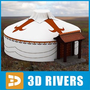 nomad tent home 3d 3ds