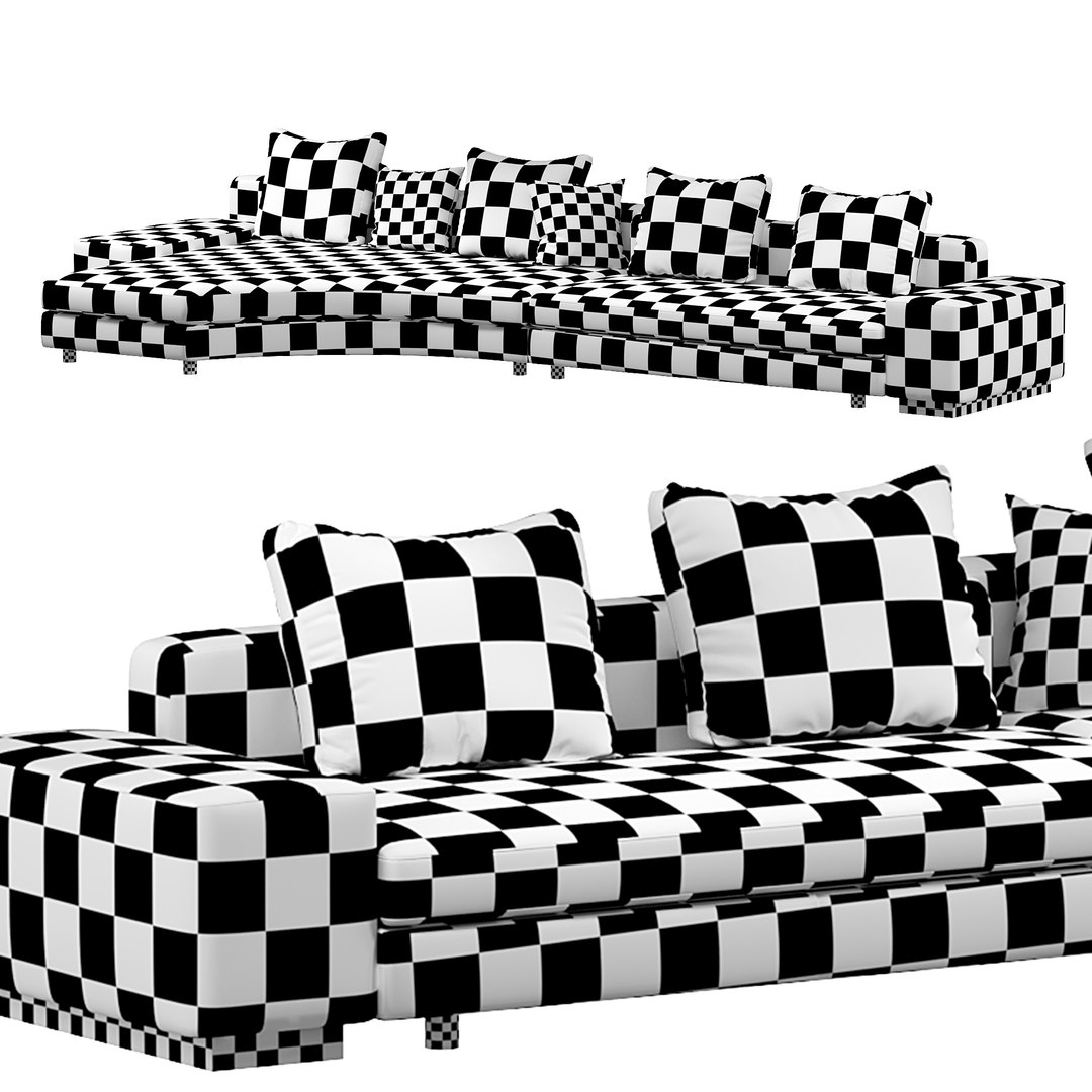 3D Daniels Sofa By Minotti Model - TurboSquid 1947555
