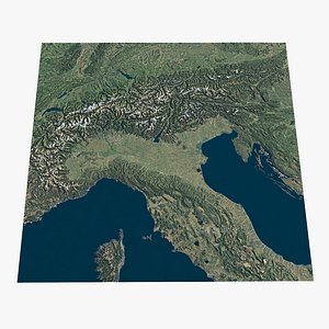 European Alps huge scale terrain
