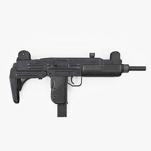 Submachine gun UZI SMG Rigged