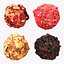 Collection de truffes au chocolat