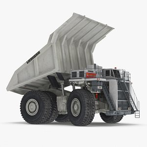 Liebherr T 282B Haul Truck Rigged 3D model