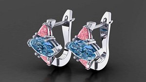 3d model marquise trillion