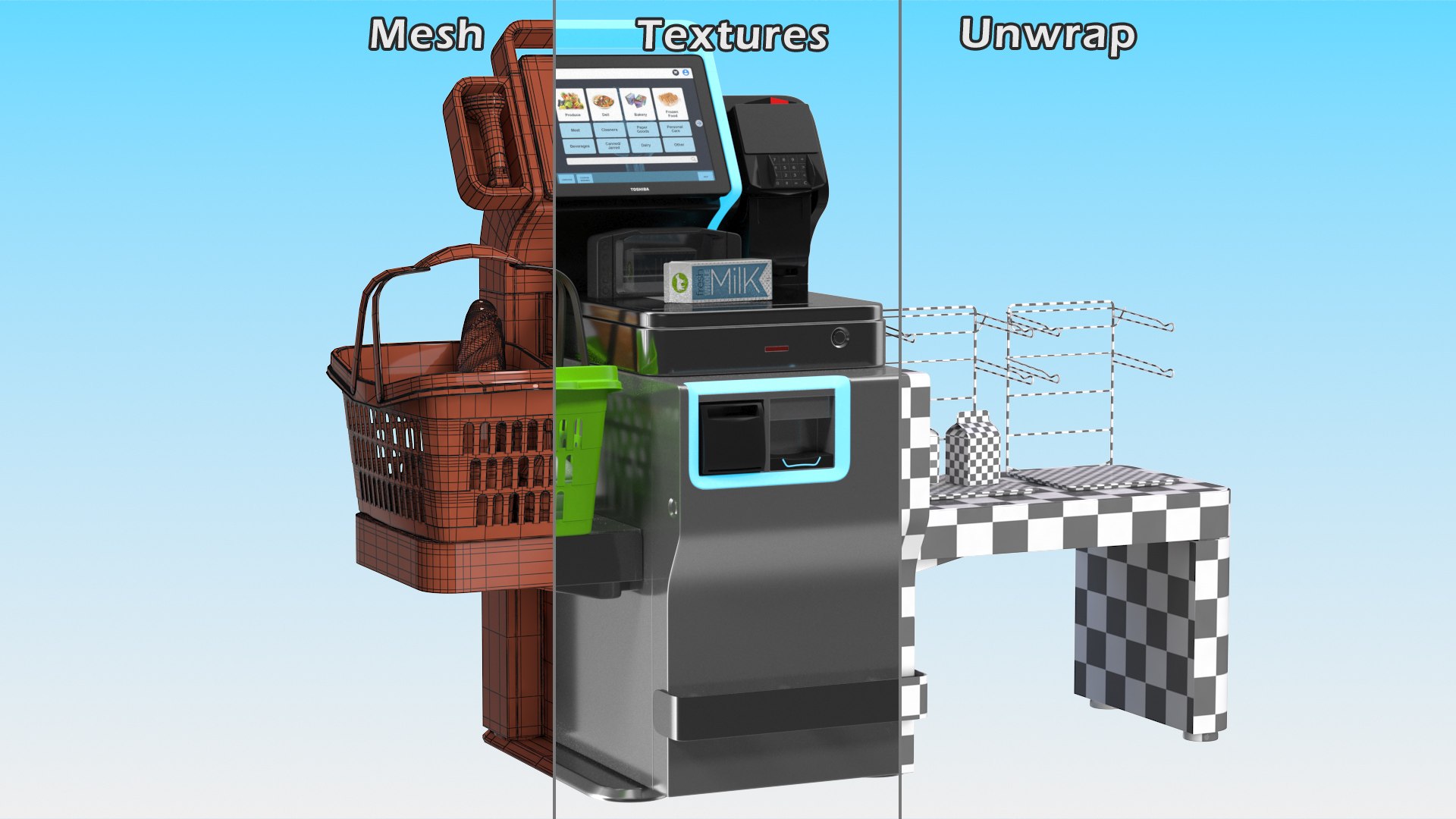 Toshiba Self Checkout System with Shopping Basket 3D model https://p.turbosquid.com/ts-thumb/Ca/o6ZRjF/pB/toshibaselfcheckoutsystemwithshoppingbasketvray3dmodel018/jpg/1633456341/1920x1080/fit_q87/1ec354a730dd8bc5ceae07abe654fc7f67788ee0/toshibaselfcheckoutsystemwithshoppingbasketvray3dmodel018.jpg