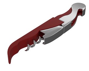 wine opener 3d max