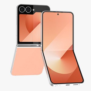 3D Samsung Galaxy Z Flip 6 Orange model