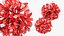 Cheerleading Pom Poms Pair Red