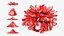 Cheerleading Pom Poms Pair Red