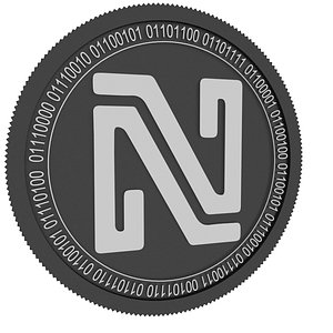 noir black coin 3D
