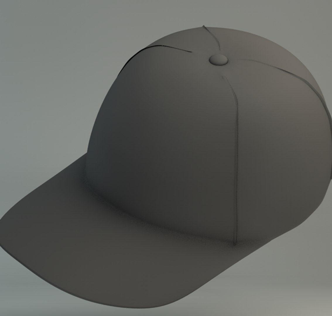 3d model baseball cap