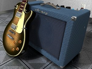 c4d ampeg guitar amp
