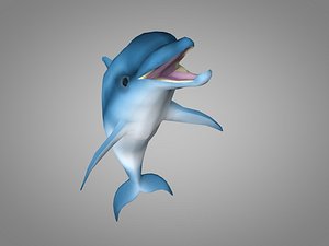 3D model dolphin