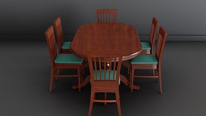 Dining table - Royal 3D model