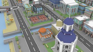 Low Poly City Environment Pack Game Ready