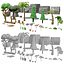 Elementos naturais 3d ativos de jogos para celular