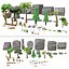 Elementos naturais 3d ativos de jogos para celular