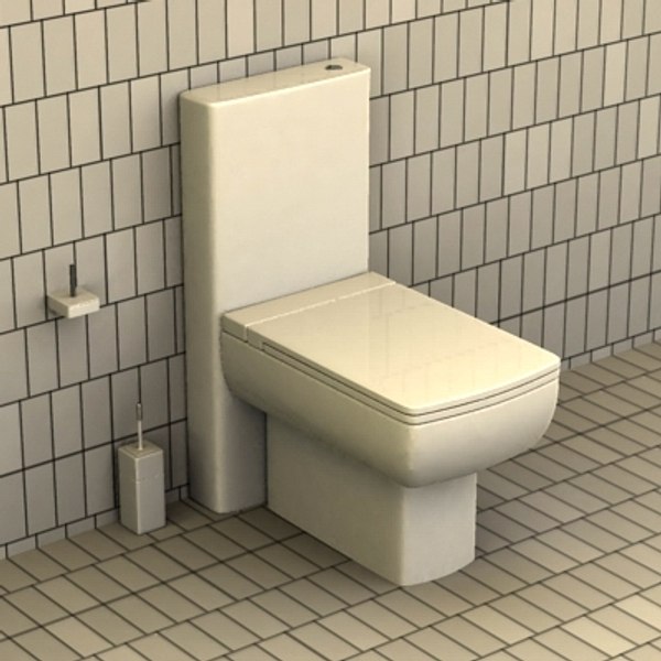 toilet wc 3d model