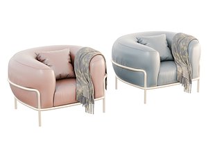 3D Luna Soft Armchair model