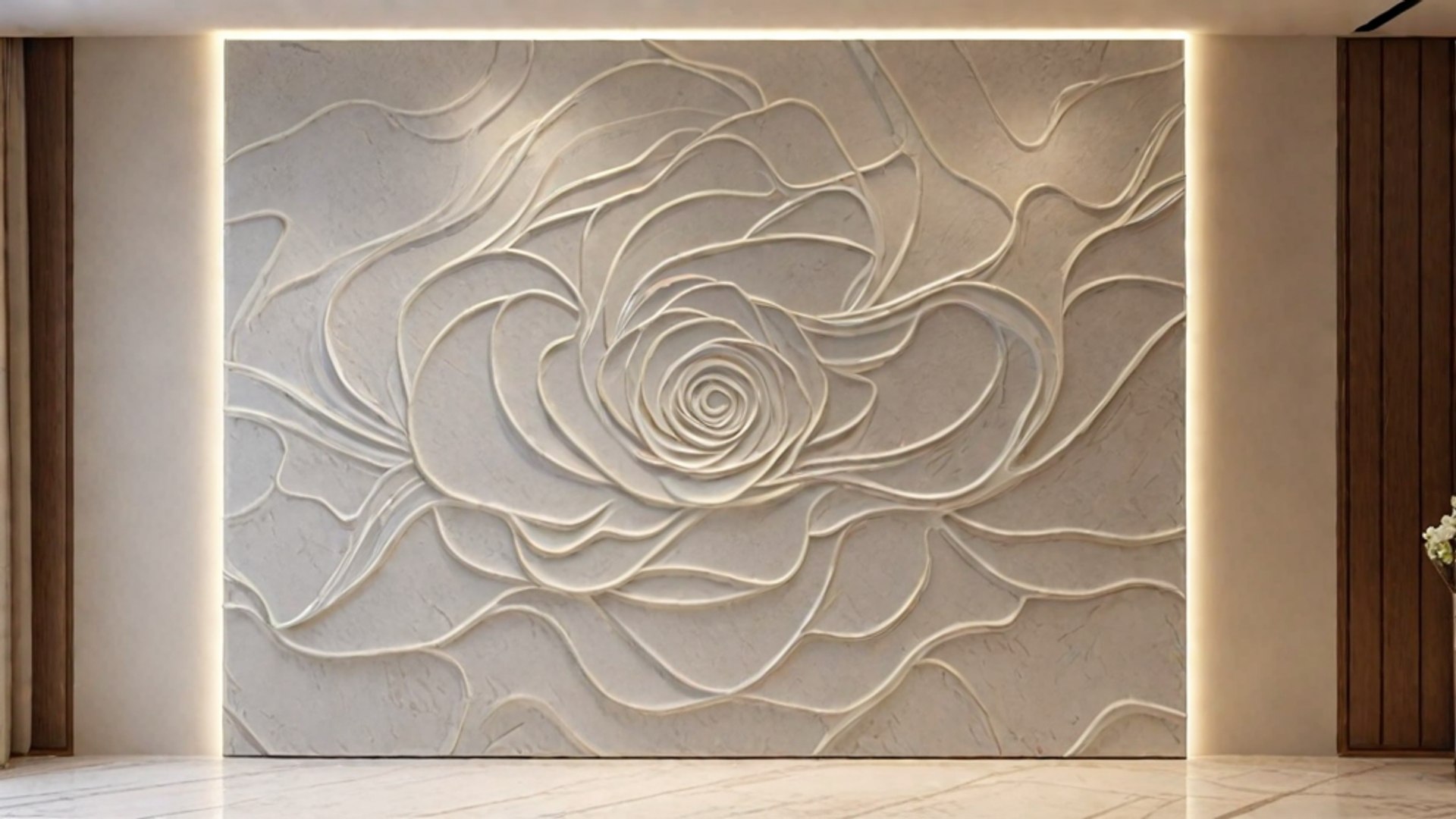 Modern Panel Wall Decor Set Relief Stl Mural CNC 190 3D Model ...