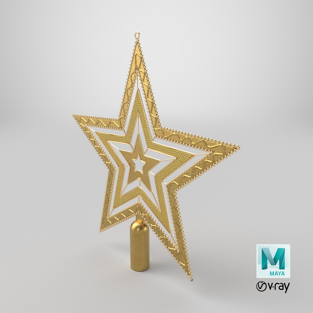 Detailed Christmas Tree Topper 3D https://p.turbosquid.com/ts-thumb/Cb/RNkgK8/Eg/stemcell_maya_vray_render/png/1758800395/1920x1080/fit_q87/06036dd8e342959120613f6f6ae471800b4e5d1f/stemcell_maya_vray_render.jpg