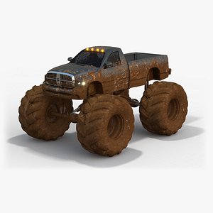 Monster Truck Dodge Ram Dirty