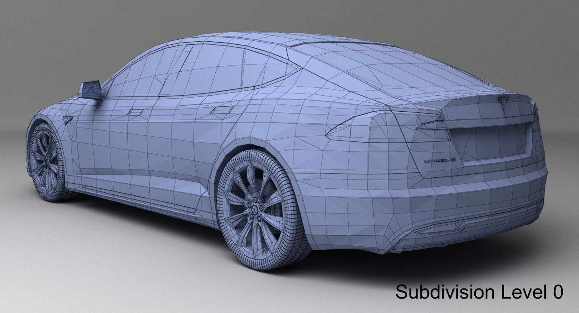 3d Tesla S 2017 Model