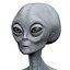 grey alien 3d model
