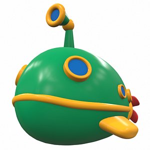 3D Plastic baby toy submarine 1
